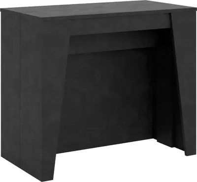 Zdjęcie produktu dla ITYHOME - Konsola rozkładana 90x48/296 cm Bakari antracytowy efekt stucco