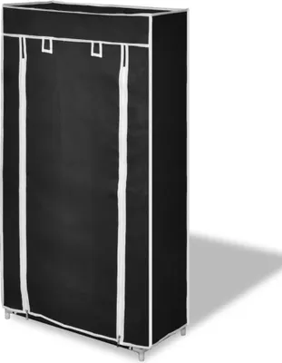 Produktbild von "2026 Promotion" Schuhschrank, moderner Schuhkommode, 5 Schicht 58x28x106 cm Schwarz - Schuhregale CC2169
