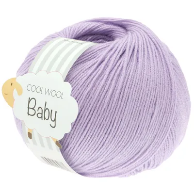 A ball of purple yarn with a label.
