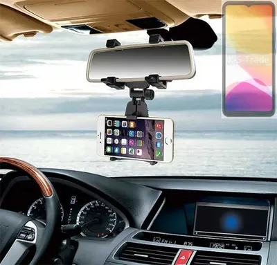 Produktbild von K-S-Trade Smartphone Halterung kompatibel mit Cubot Note 21 Rückspiegel Halterung schwarz Auto Halterung KFZ Halter