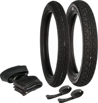 Produktbild von Set: 2x Reifen Heidenau + 2x Schläuche + 2x Felgenband - MZ ETZ 250