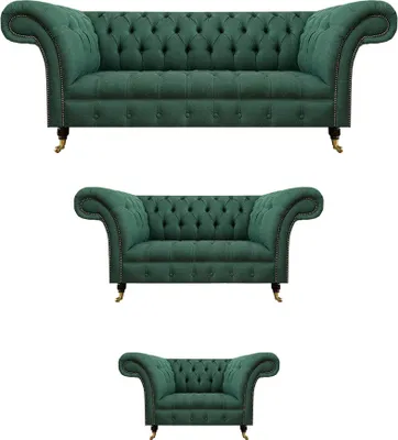 Produktbild von Wohnzimmer Set 3tlg Sofagarnitur Luxus Sofas Polstermöbel Textil
