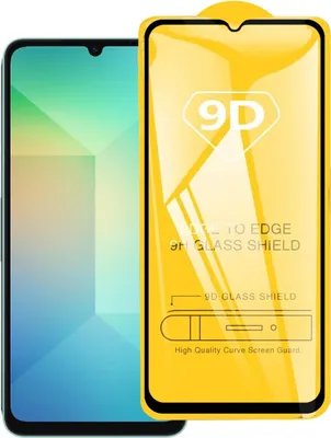 Obrázok produktu pre Ochranná fólia z tvrdeného skla pre Samsung Galaxy A06 5G 9D – kompletná ochrana displeja