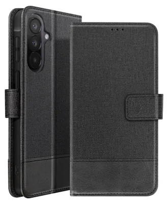 Zdjęcie produktu dla Avizar, magnetyczne etui typu hybrydowego z podstawką do telefonu Galaxy A57, czarne