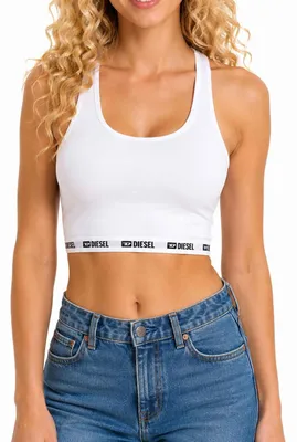 Produktbild von Diesel Damen IDA-D-BOX REGGISENO Sporttop Top Weiß