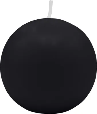 Produktbild von Kugelkerzen Schwarz Ø 100 mm, 4 Stück