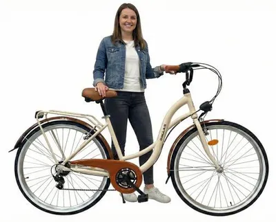Zdjęcie produktu dla Rower Dallas City 28" 7spd - kremowy z brązem