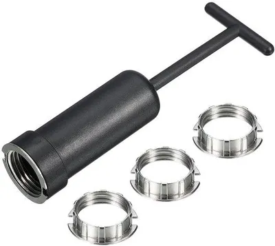 Zdjęcie produktu dla Pierścień podstawy lampy M20, 4-częściowy, element mocujący klosz, zamiennik
