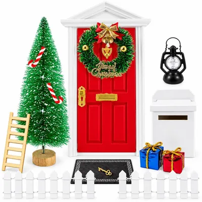 Productafbeelding van Wichteldeur set - Kabouter accessoires - Kerst