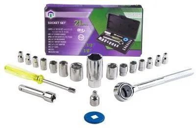 Obrázek produktu pro Sada nástrojů 1/4 bity nasadky 21ks. dárek