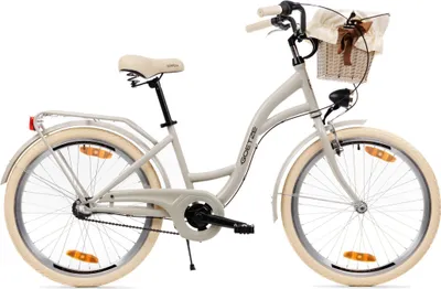 Produktbild von Goetze Style 24 Zoll Kinder Citybike, 14 Zoll Tiefeinsteigerrahmen, 3-Gang Shimano Nexus, Rücktritt, V-Bremse, LED, Rattankorb
