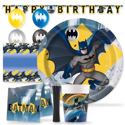 Produktbild von Party Deko Set Batman Geburtstag Dekoration Kindergeburtstag