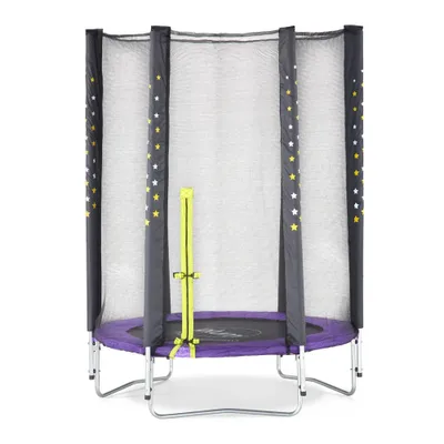 Immagine prodotto di Trampolino per bambini con rete di protezione 140x140x180cm, stelle