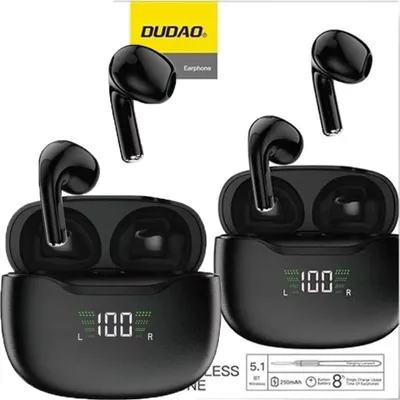 Produktbild von Dudao Bluetooth Wireless Kopfhörer In-Ear Loud Tws Schwarz