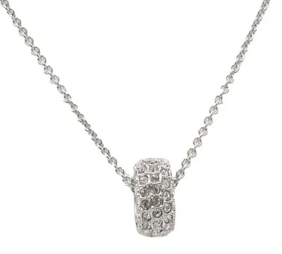 Produktbild von Swarovski Halskette Damen Stone Round Ring Anhänger Silber Rhodium 5411131