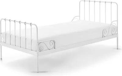 Produktbild von Metallbett Kamenka 205x95x90 Einzelbett Metall Weiß