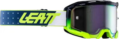 Imagen del producto de Gafas Leatt Velocity 4.5 Iriz para off-road, con sistema antivaho, color azul. Talla única
