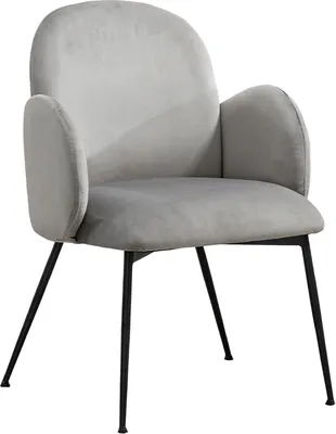 Produktbild von KAWOLA Stuhl DEON Esszimmerstuhl Velvet grau