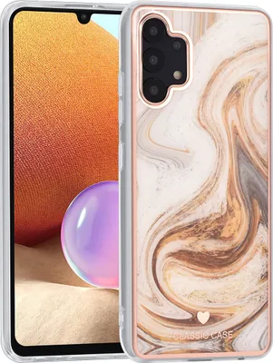 Produktbild von UNIQ Classic Case Samsung Galaxy A32 4G TPU Back Cover - Marble Brown