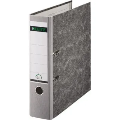Produktbild von Leitz Plastic Lever Arch File A4 80mm 180°, A4, Karton, Grau, 600 Blätter, 8 cm, 81 mm