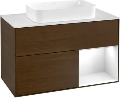 Produktbild von Villeroy & Boch V&B Waschtischunterschrank FINION 1000x603x501 Abdpl wh Reg gls wh/Wln Ve