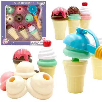 Produktbild von WOOPIE Eiscreme-Set „Eisdiele“ – Puzzle, 15-teilig
