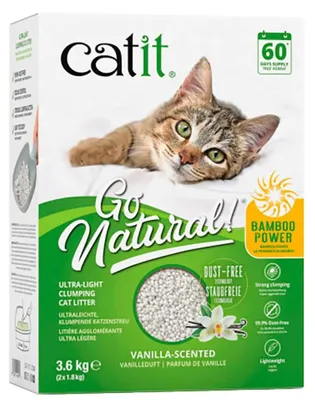 Produktbild von Catit Go Natural! Bamboo Vainilla Klumpender Sand 3.6kg Durchsichtig Durchsichtig One Size