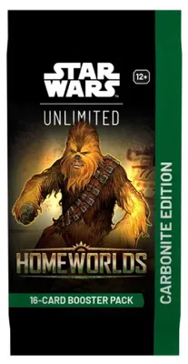 Zdjęcie produktu dla Star Wars Unlimited Homeworlds Carbonite Booster - 16 Kart Angielski