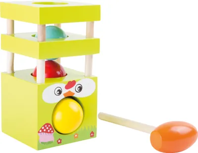 Produktbild von Small Foot 10162 Klopfbank Klopfkugelturm „Henne“, bunt (1 Stück)