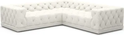 Produktbild von Bouclé Ecksofa Meliva Weiß