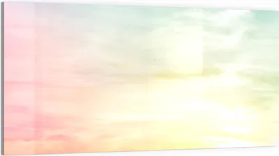 Produktbild von DEQORI Glasbild Echtglas 100x50 cm 'Pastelliger Himmel' Wandbild Bild modern Deko