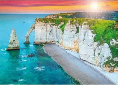 Image de Puzzle Nathan 1000 pièces - Les Falaises d'Étretat - Adultes et enfants à partir de 14 ans - Puzzle de haute qualité - Ajustement parfait - 12000920