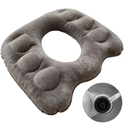 Produktbild von Orthopädisches Sitzkissen Memory Foam 45,5x39cm – Coccyx Kissen einstellbar gegen Hüftschmerzen | Für Büro Zuhause Auto