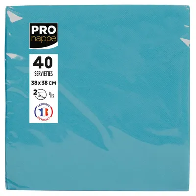 Produktbild von PRONAPPE SV623828I, Türkis, Quadratisch, 380 mm, 380 mm, 203 g, 40 Stück(e)