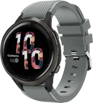 Produktbild von Strap-it Garmin Venu 2 Armband Silikon - 45mm - Grau