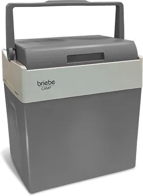 Produktbild von Elektrische Kühltasche 28 Liter Camping Reisen 12 V/220 V Kühlen Warmhalten Funktion Energieeffizient Grau
