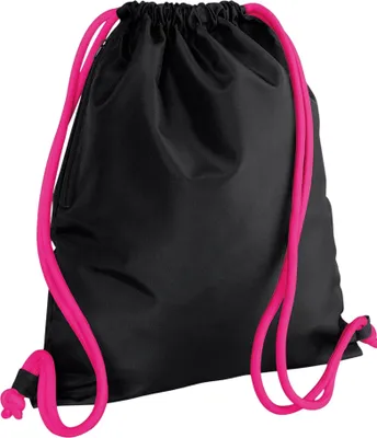 Produktbild von Bagbase - Turnbeutel "Icon" PC5456 (Einheitsgröße) (Schwarz/Fuchsie)