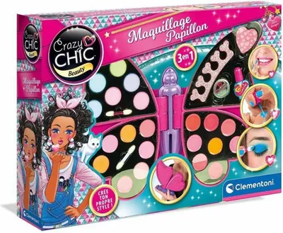 Produktbild von Schmetterlings-Make-up-Palette – Lidschatten, Lippenstifte, Nagellack