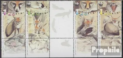 Produktbild von Briefmarken Israel 2000 Mi 1555-1558 Fünferstreifen mit Tab (kompl.Ausg.) postfrisch Afghanfuchs
