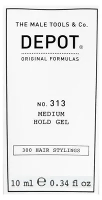 Immagine prodotto di Depot 300, Gel per lo styling dei capelli, n. 313, con filtro UV. Definisce e controlla, tenuta media. 10 ml