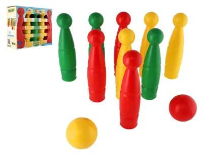 Obrázok produktu pre Kužele plastové 24cm 9ks+2 loptičky v krabici Wader