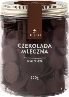 Produktbild von Schokodrops Milchschokoladenbonbons Togo 42 % 200g DESEO