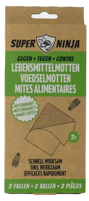 Produktbild von Super Ninja Lebensmittelmotten-Falle - 2 Mottenfalle gegen Lebensmittel - Motten mit maximaler Lockwirkung