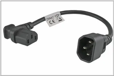 Produktbild von MicroConnect adapter C13 do C14 kątowy