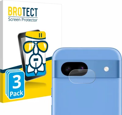 Produktbild von 3x BROTECT Schutzglas für Google Pixel 8a (NUR Kameraschutz) Schutzfolie Panzer Folie Glas Display Schutz klar