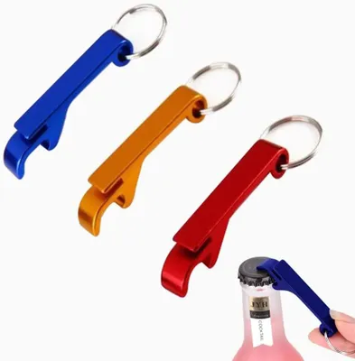 Produktbild von 3 Stück Flaschenöffner Schlüsselanhänger, Bieröffner Schlüsselring, Bier Flaschenöffner, Bottle Opener Schlüssel Keychain