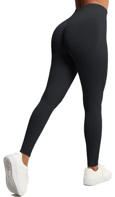 Produktbild von Leggings Damen hohe Taille, lange Länge, Push-Up Effekt, für Sport und Yoga