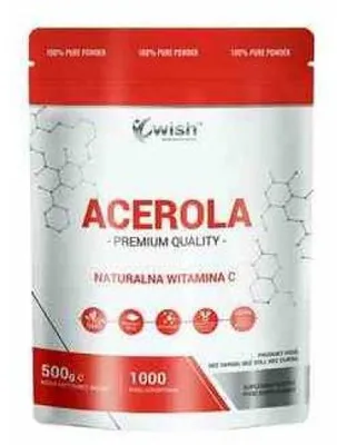 Produktbild von Biogo.pl Wish Acerola Natürliches Vitamin C Pulver 500g