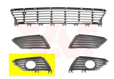 Produktbild von VAN WEZEL Lüftungsgitter Grill Stoßfänger für OPEL Corsa C Schrägheck (X01)