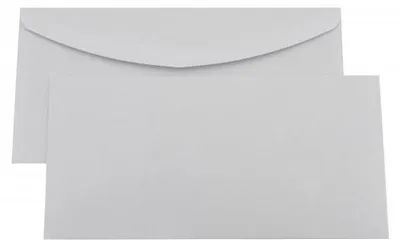 Image de Enveloppe Kaenguruh DL, pelliculée, blanche, sans bois, 75 g, avec impression intérieure grise